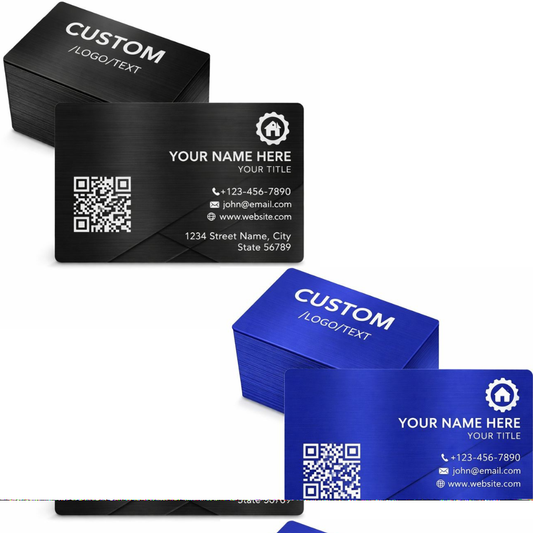 Custom Personalized Metal Business Cards